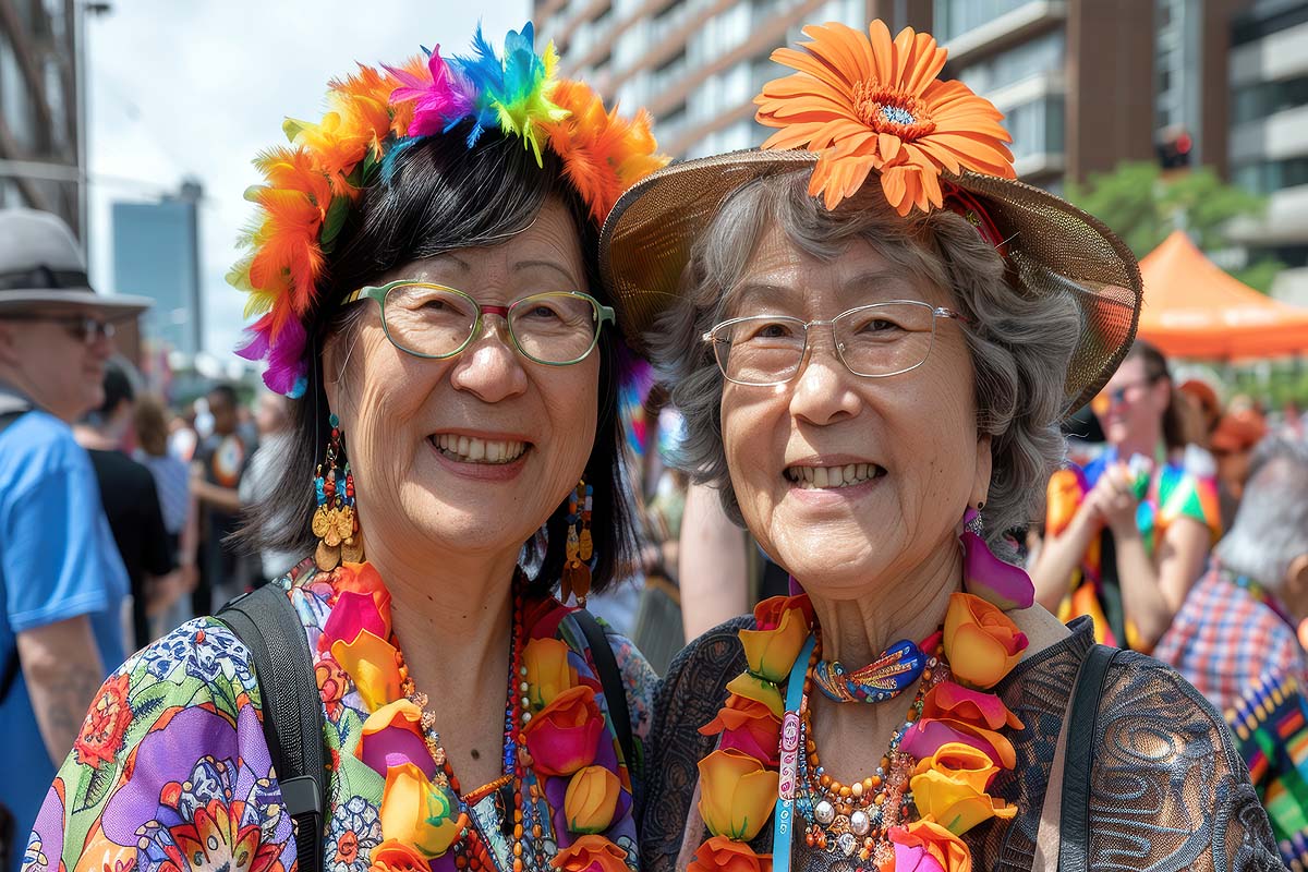 Asian senior lesbians